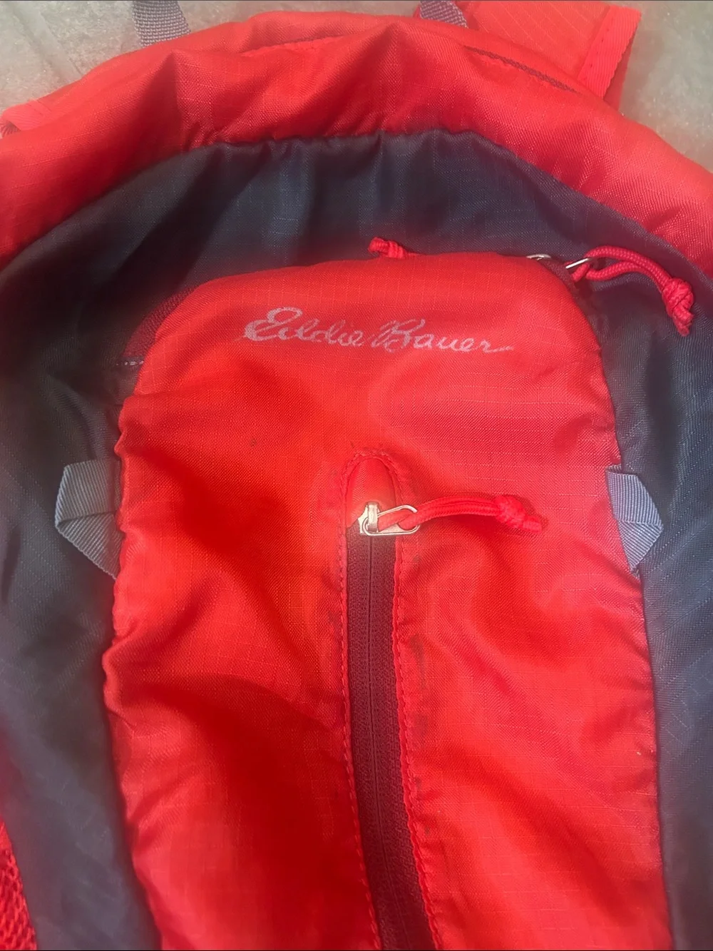 Eddie Bauer Stowaway Packable Backpack Red Black
